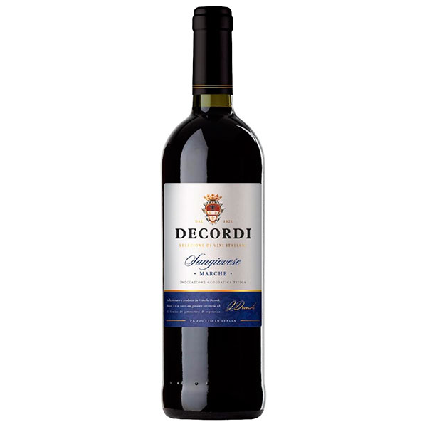 Вино Красное Сухое Decordi Sangiovese Marche 0,75 л фото