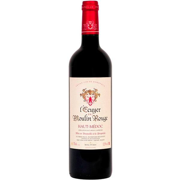 Вино Красное Сухое l'Ecuyer du Moulin Rouge Haut-Medoc 2020 0,75 л фото