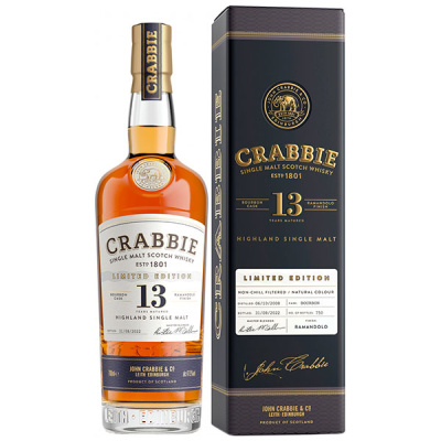 Виски Crabbie 13 Years Old Ramandolo Single Malt Highland in gift box 0,70 л фото