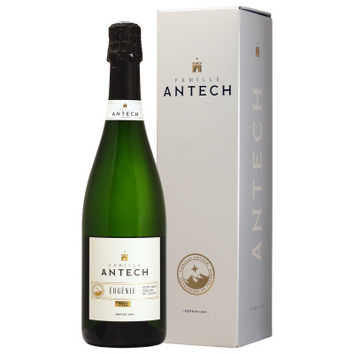 Вино игристое Белое Экстра Брют Antech Eugenie Extra Brut Cremant de Limoux in gift box 2022 0,75 л фото