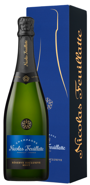 Вино игристое Белое Брют Nicolas Feuillatte Reserve Exclusive Brut Champagne in gift box 2018 0,75 л фото