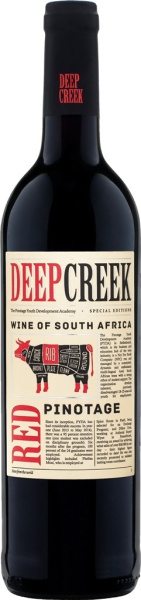 Вино Красное Сухое Deep Creek Pinotage Western Cape 2023 0,75 л фото