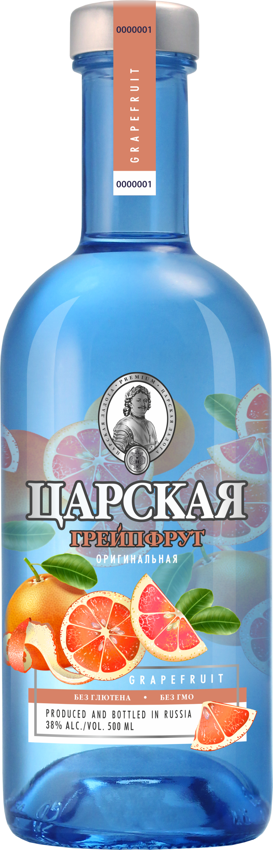 Водка Tsarskaja Original Grapefruit 0,5 л фото