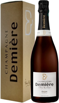 Вино игристое Demiere Divin Meunier Brut Champagne in gift box 0,75 л фото