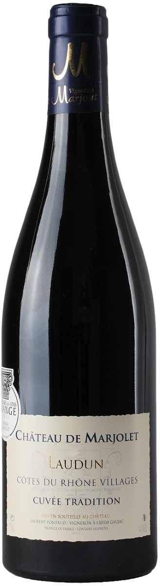Вино Красное Сухое Chateau de Marjolet Cotes du Rhone Villages Laudun Cuvee Tradition 2022 0,75 л фото