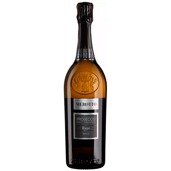 Вино игристое Белое Брют Merotto Raye Prosecco Treviso Brut 0,75 л фото
