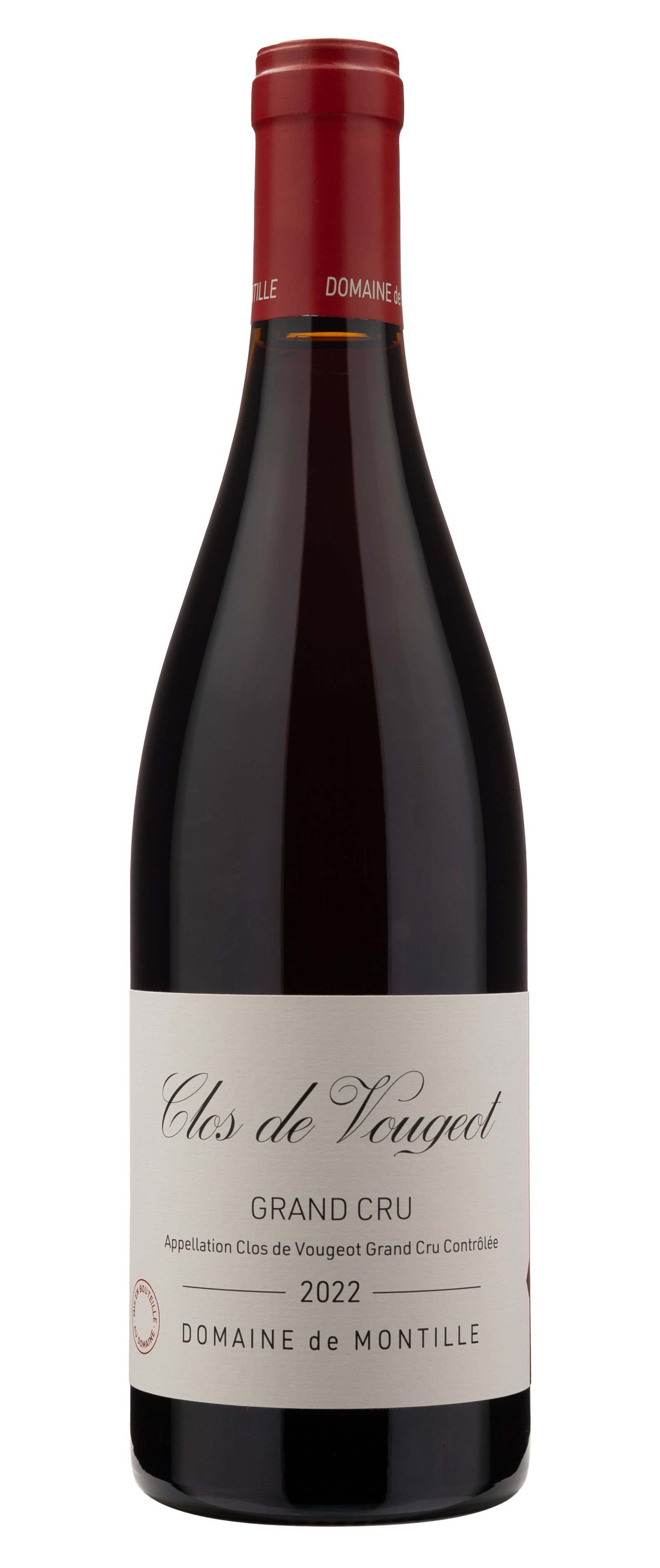 Вино Красное Сухое Domaine De Montille Clos Vougeot Grand Cru 2022 0,75 л фото