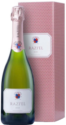 Вино игристое Розовое Экстра Брют Razi'el Rose Extra Brut in gift box 0,75 л фото