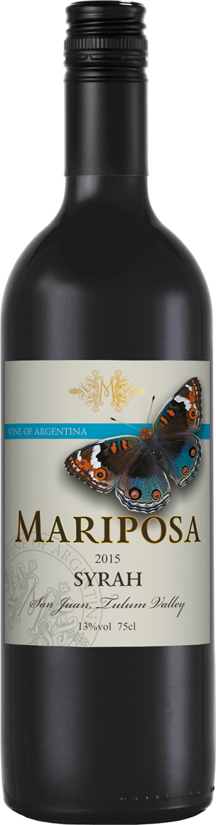 Вино Красное Сухое Mariposa Syrah 2021 0,75 л фото