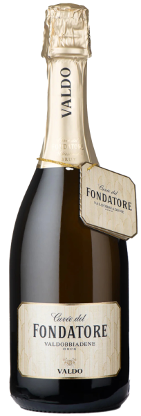 Вино игристое Вальдо Кюве дель Фондаторе Вальдоббьядене Миллезимато 2023 Белое Брют 12% 0,75 л фото