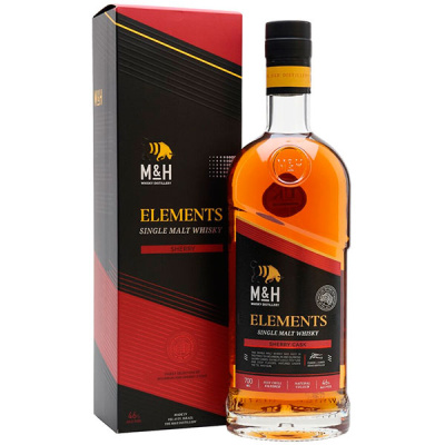 Виски M&H Elements Single Malt Sherry in gift box 0,70 л фото