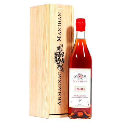 Арманьяк Maniban in wooden box 1963 0,70 л фото