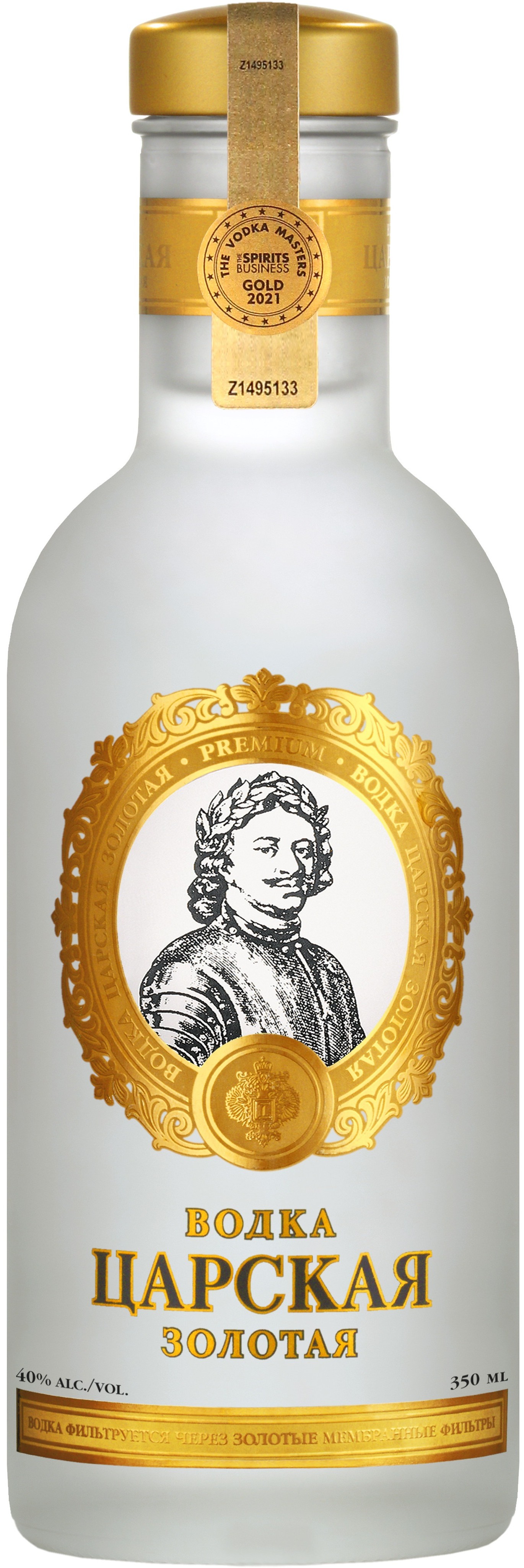 Водка Tsarskaja Gold 0,35 л фото