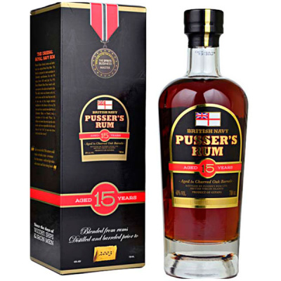 Ром Pusser's Aged 15 Years in gift box 0,70 л фото