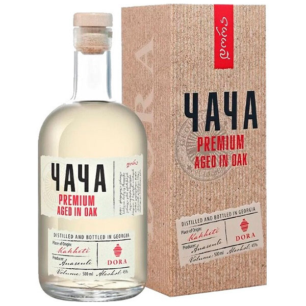 Чача Dora Premium Aged in Oak in gift box 0,50 л фото