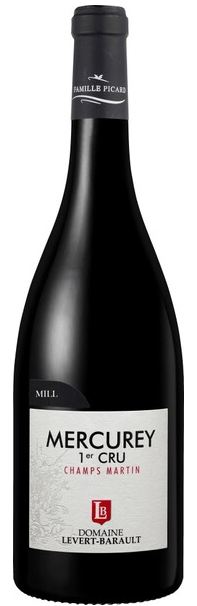 Вино Красное Сухое Domaine Levert-Barault Mercurey 1er Cru Champs Martin 2018 0,75 л фото