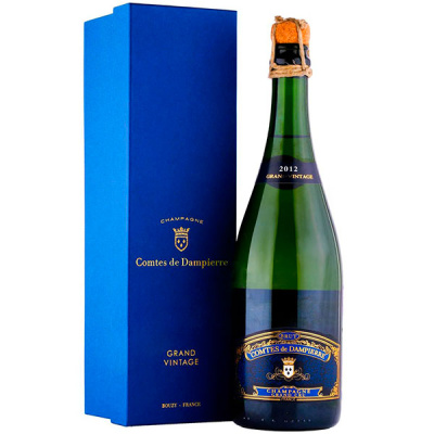 Вино игристое Белое Брют Comte Audoin de Dampierre Cuvee de Ambassador Grand Vintage Brut Champagne in gift box 2012 0,75 л фото