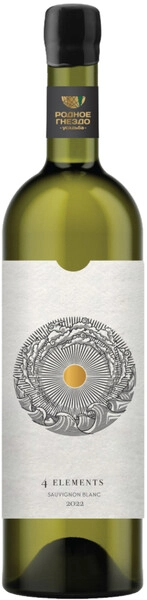 Вино Белое Сухое Rodnoe Gnezdo 4 Elements Sauvignon Blanc Sevastopol 2022 0,75 л фото