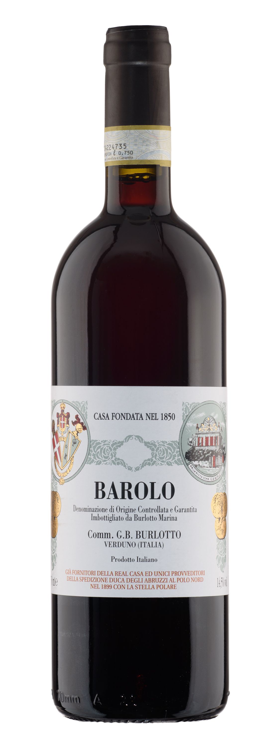 Вино Красное Сухое Burlotto Barolo 2021 0,75 л фото