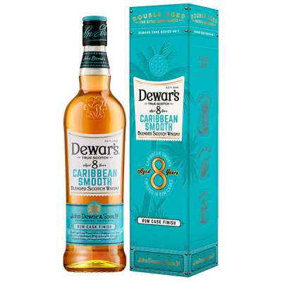 Виски Dewar's 8 Years Old Caribbean Smooth in gift box 0,70 л фото