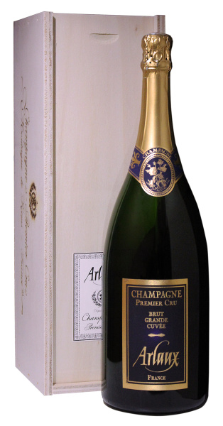 Вино игристое Белое Брют Arlaux Grande Cuvée Premier Cru Brut Champagne in gift box 2019 1,5 л фото