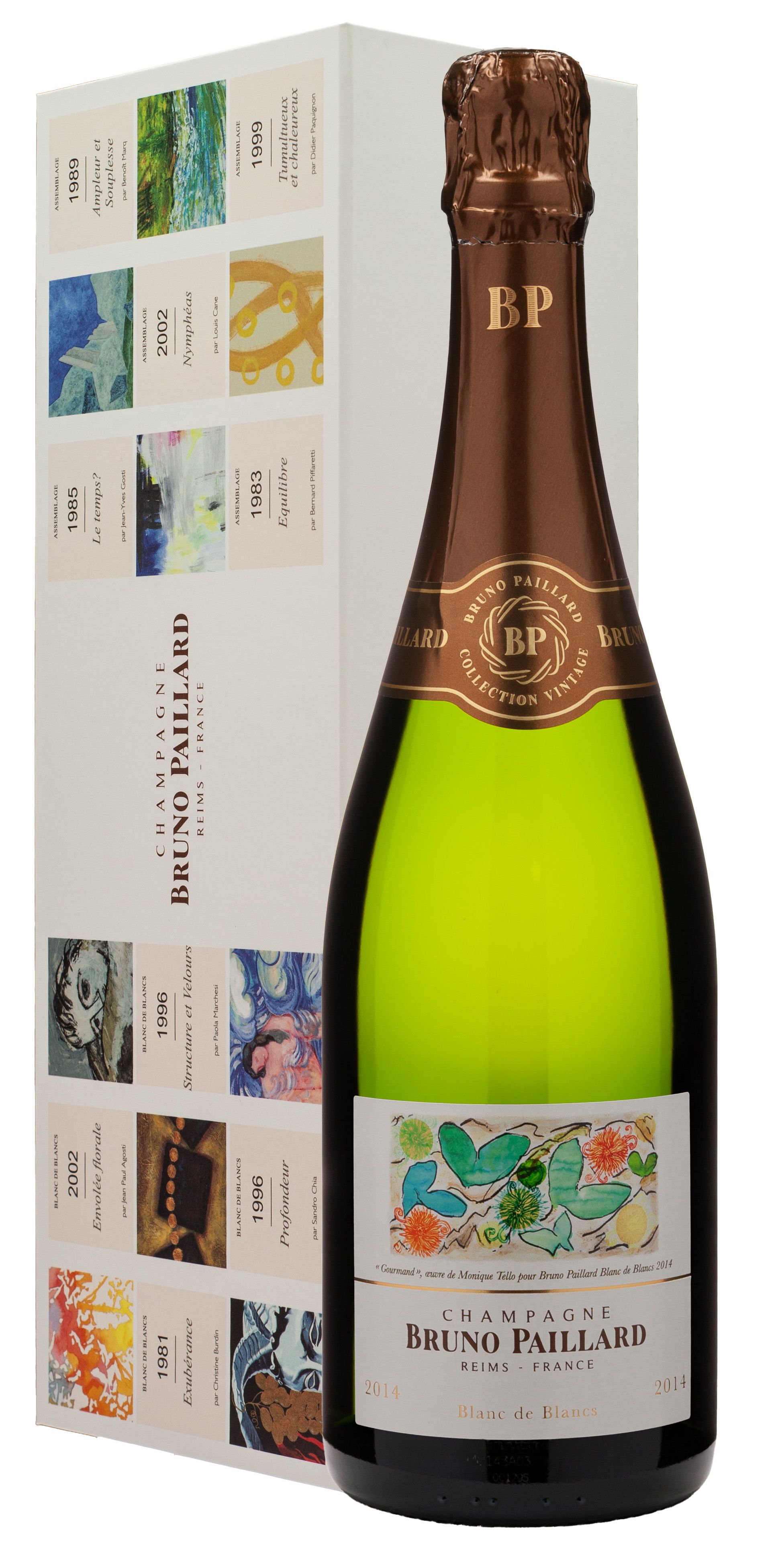 Шампанское Белое Брют Bruno Paillard Blanc De Blancs Extra Brut Champagne in gift box 2014 0,75 л фото