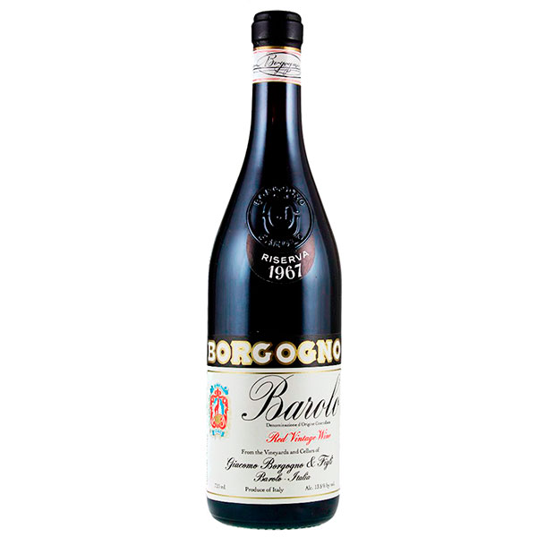 Вино Красное Сухое Borgogno Barolo Riserva 1967 0,72 л фото