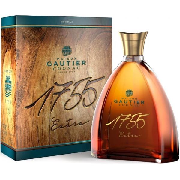 Коньяк Gautier 1755 Extra in gift box 0,70 л фото