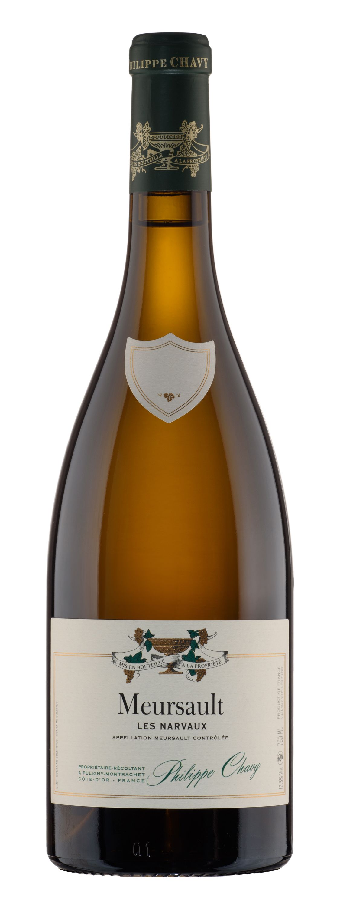 Вино Белое Сухое Domaine Philippe Chavy Meursault Les Narvaux 2023 0,75 л фото