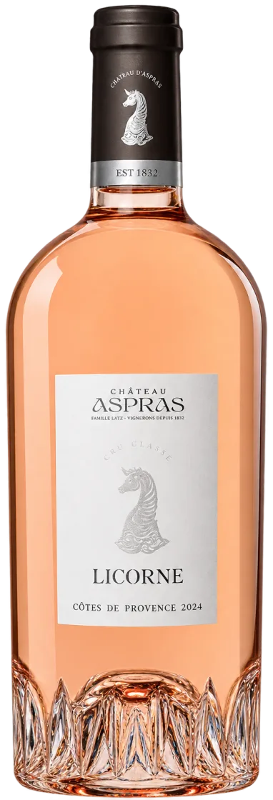 Вино Розовое Сухое Domaine de Aspras Licorne Rose Cotes de Provence 2025 0,75 л фото