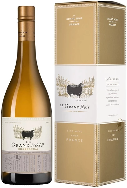 Вино Белое Сухое Le Grand Noir Chardonnay Pays d'Oc 2025 0,75 л фото