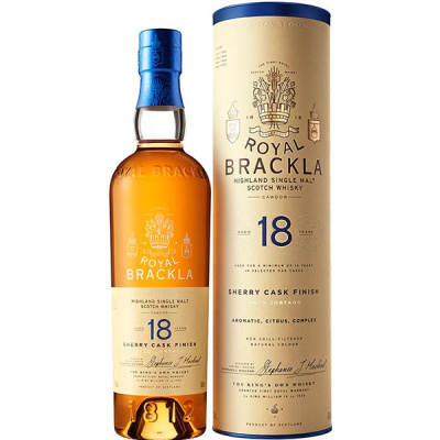 Виски Royal Brackla 18 Years Old Sherry Cask Finish Single Malt Highland in tube 0,7 л Виски Royal Brackla 18 Years Old Sherry Cask Finish Single Malt Highland in tube 0,7 л фото