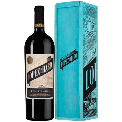 Вино Красное Сухое Hacienda Lopez de Haro Reserva Rioja 2016 1,5 л фото