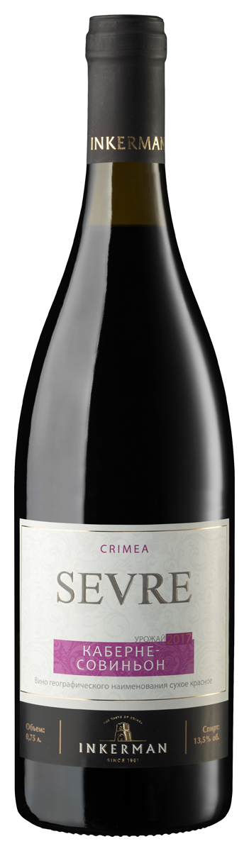 Вино Красное Сухое Inkerman Sevre Cabernet Sauvignon 2022 0,75 л фото