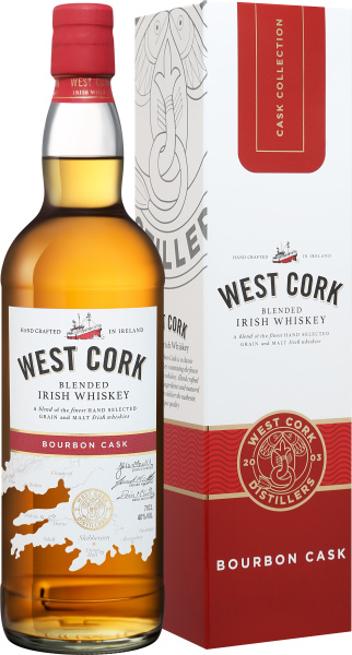 Виски West Cork Bourbon Cask in gift box 0,7 л фото