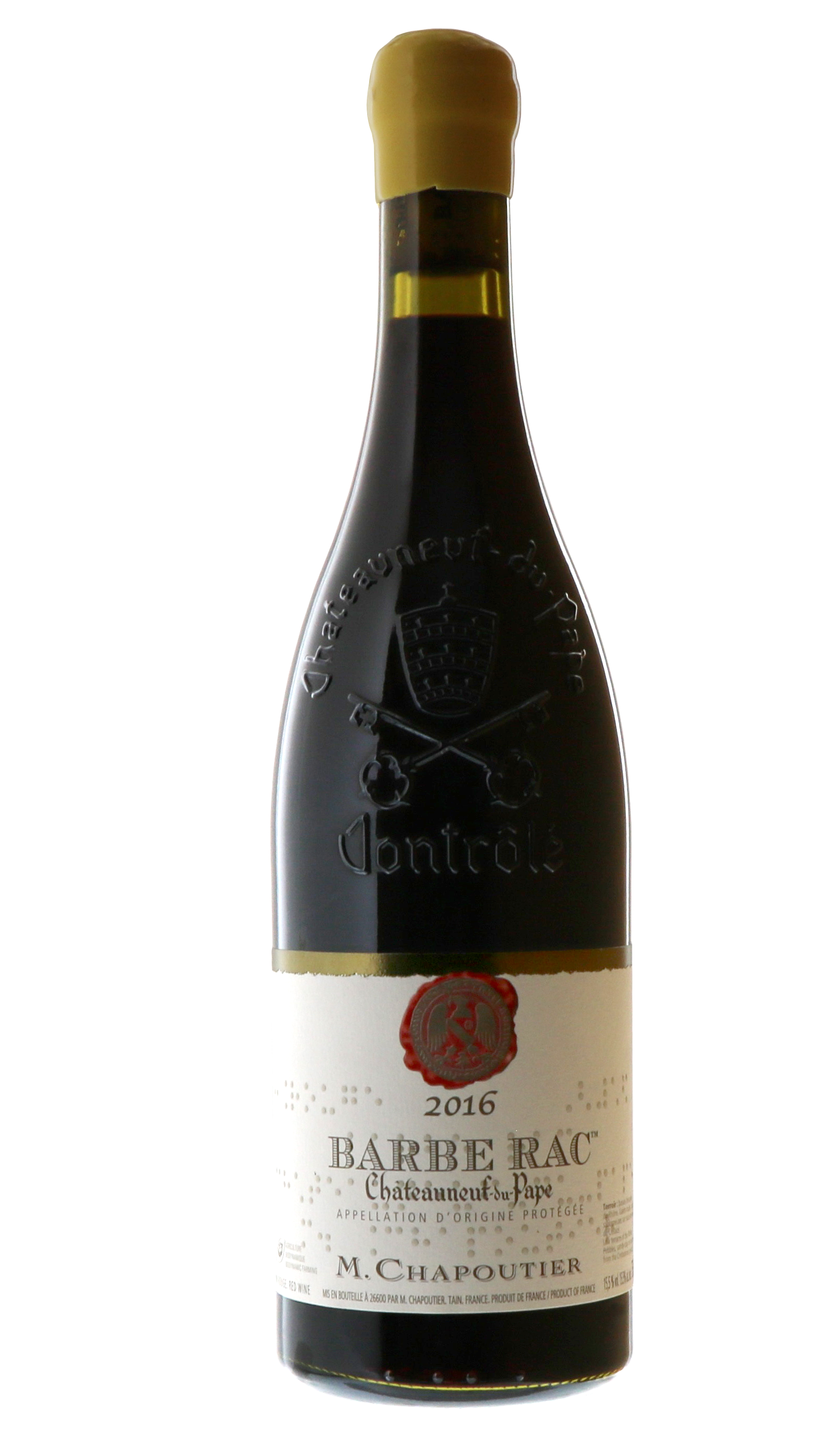Вино Красное Сухое M. Chapoutier Barbe Rac Chateauneuf-Du-Pape 2016 0,75 л фото