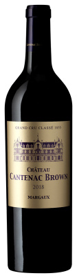 Вино Красное Сухое Château Cantenac Brown Grand Cru Classé Margaux 2018 0,75 л фото