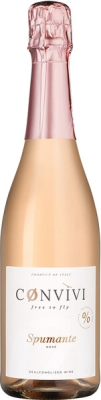 Вино игристое Розовое Convivi Spumante Rose Free From Alcohol 0,75 л фото