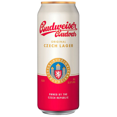 Пиво Светлое Budweiser Budvar Svetly Lezak in can 0,5 л фото