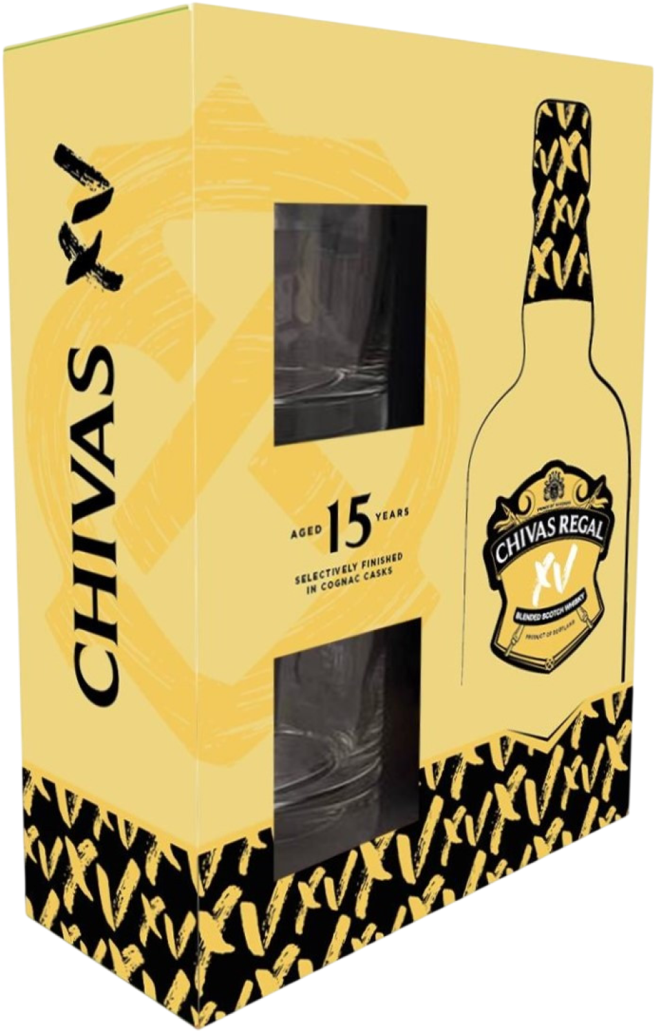 Виски Chivas Regal XV with 2 glasses in gift box 0,75 л фото