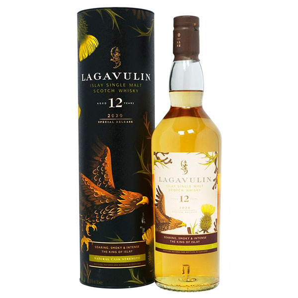 Виски Lagavulin 12 Years Old Cask Strength Single Malt Islay Release 2020 in gift box 0,7 л фото