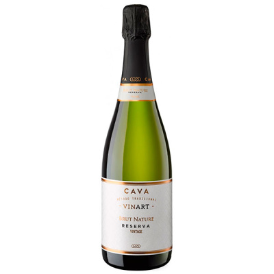 Вино игристое Белое Экстра Брют Vinart Reserva Vintage Brut Nature Cava 2020 0,75 л фото