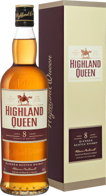Виски Highland Queen Blended 8 yo in gift box 0,7 л фото