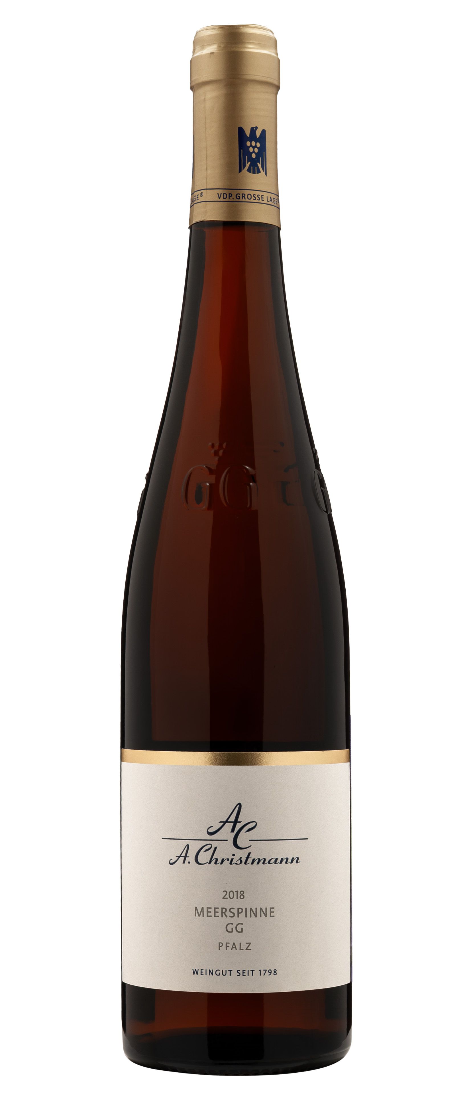 Вино Белое Сухое A. Christmann Gimmeldinger Mandelgarten Meerspinne GG Riesling 2018 0,75 л фото