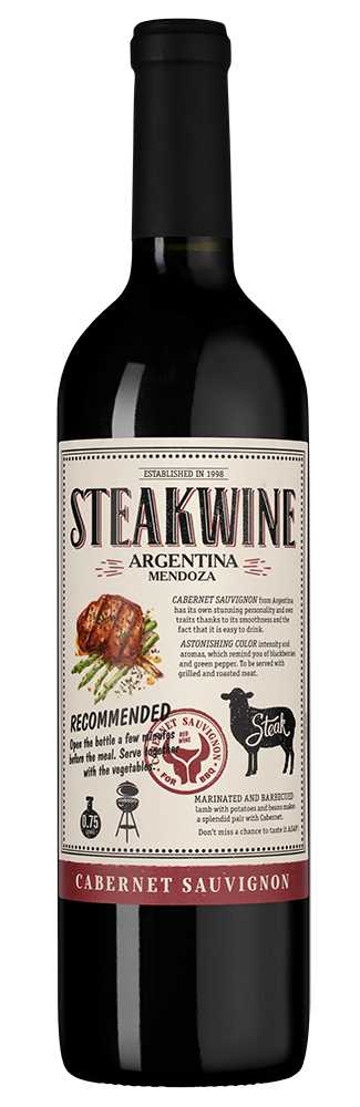 Вино Красное Полусухое Steakwine Cabernet Sauvignon 2025 0,75 л фото