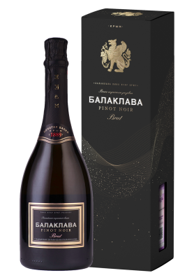 Вино игристое Розовое Брют Zolotaya Balka Balaklava Pinot Noir Brut in gift box 0,75 л фото