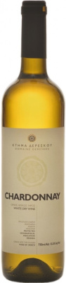 Вино Белое Сухое Domaine Dereskos Chardonnay 2021 0,75 л фото