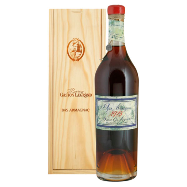 Арманьяк Baron G. Legrand Bas-Armagnac in wooden box 1975 0,70 л фото