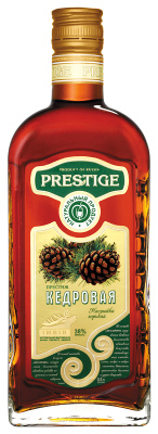 Настойка Престиж Кедровая 38% 0,5 л фото
