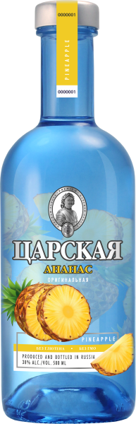 Водка Царская Оригинальная Ананас 38% 0,5 л фото